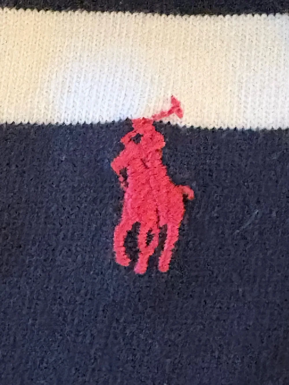 Ralph Lauren Baby Boy Navy White Striped Rugby Romper Coverall 9 Month Pony Logo